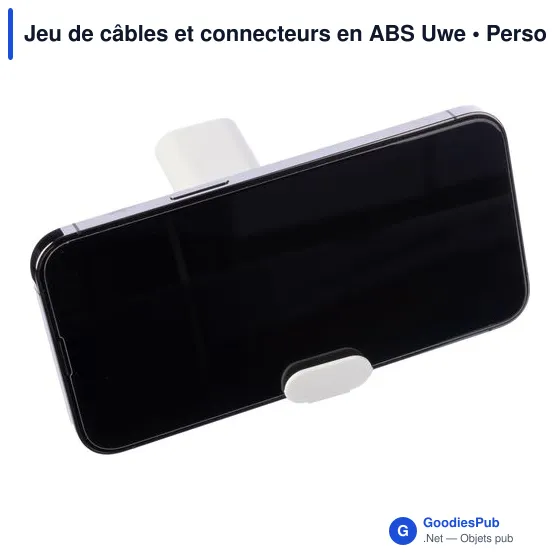Jeu de câbles et connecteurs personnalisable avec logo - Uwe - Image 5