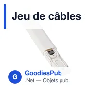 Jeu de câbles et connecteurs personnalisable avec logo - Uwe - Miniature 7