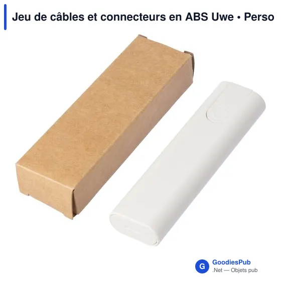 Jeu de câbles et connecteurs personnalisable avec logo - Uwe - Image 8
