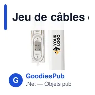 Jeu de câbles et connecteurs personnalisable avec logo - Uwe - Miniature 9