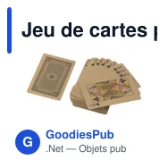 Jeu de cartes personnalisable en carton recyclé avec logo - Andreina - Miniature 2