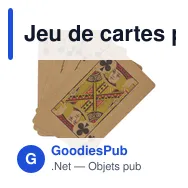 Jeu de cartes personnalisable en carton recyclé avec logo - Andreina - Miniature 3