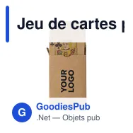 Jeu de cartes personnalisable en carton recyclé avec logo - Andreina - Miniature 4