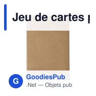 Jeu de cartes personnalisable en carton recyclé avec logo - Andreina - Miniature 5