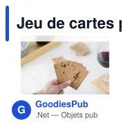 Jeu de cartes personnalisable en carton recyclé avec logo - Andreina - Miniature 6