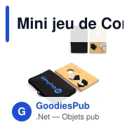 Mini jeu de Cornhole personnalisable en bois avec logo - Lord Nelson - Miniature 1