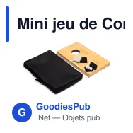 Mini jeu de Cornhole personnalisable en bois avec logo - Lord Nelson - Miniature 2