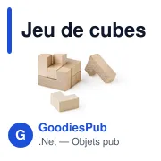 Jeu de cubes en bois personnalisable avec logo - Amber - Miniature 4