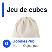 Jeu de cubes en bois personnalisable avec logo - Amber - Miniature 5