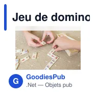 Jeu de dominos personnalisable en bois avec logo - Tiernan - Miniature 11