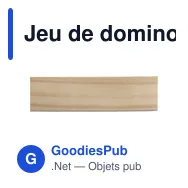 Jeu de dominos personnalisable en bois avec logo - Tiernan - Miniature 12