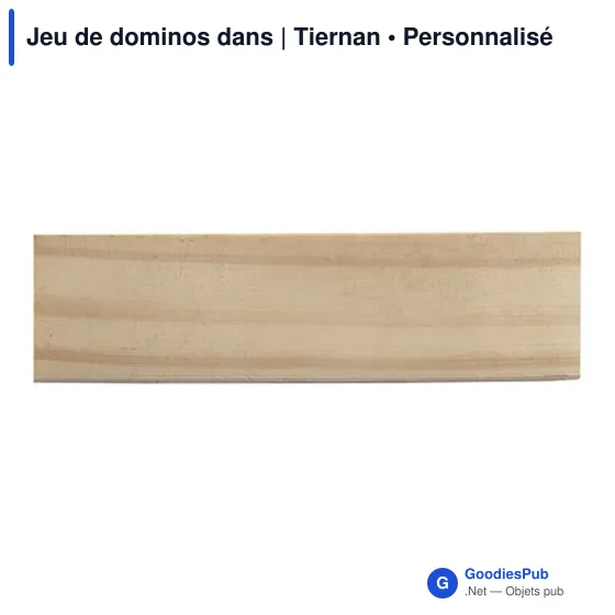 Jeu de dominos personnalisable en bois avec logo - Tiernan - Image 12