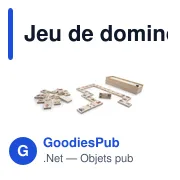 Jeu de dominos personnalisable en bois avec logo - Tiernan - Miniature 4