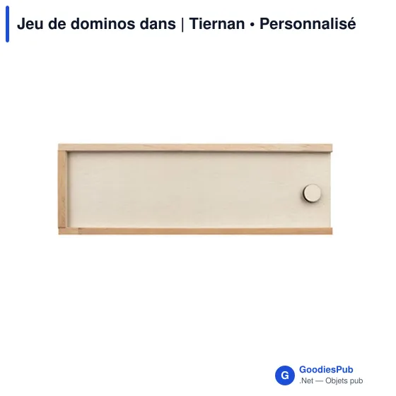 Jeu de dominos personnalisable en bois avec logo - Tiernan - Image 7