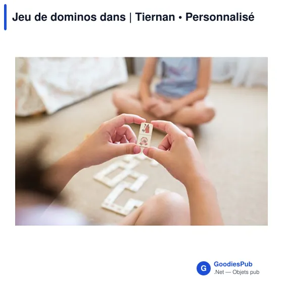 Jeu de dominos personnalisable en bois avec logo - Tiernan - Image 8