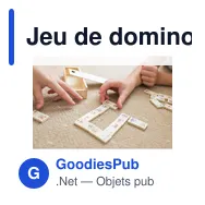Jeu de dominos personnalisable en bois avec logo - Tiernan - Miniature 9