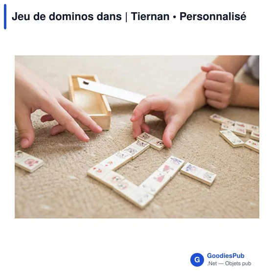 Jeu de dominos personnalisable en bois avec logo - Tiernan - Image 9