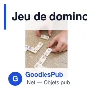 Jeu de dominos personnalisable en bois avec logo - Tiernan - Miniature 10