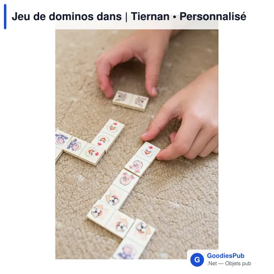 Jeu de dominos personnalisable en bois avec logo - Tiernan - Image 10