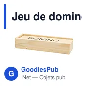 Jeu de dominos personnalisable avec logo - Enid - Miniature 1