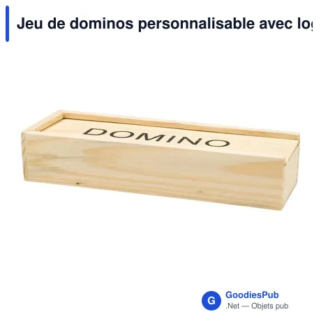Jeu de dominos personnalisable avec logo - Enid