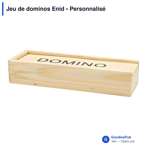 Jeu de dominos personnalisable avec logo - Enid - Image 2