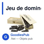 Jeu de dominos personnalisable avec logo - Enid - Miniature 3