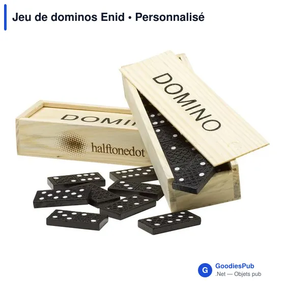 Jeu de dominos personnalisable avec logo - Enid - Image 3