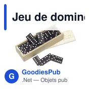 Jeu de dominos personnalisable avec logo - Enid - Miniature 4