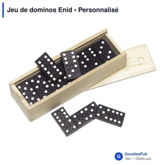 Jeu de dominos personnalisable avec logo - Enid - Image 4