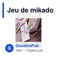 Jeu de mikado personnalisable en bois avec logo - Jeu de mikado Cas - Miniature 4