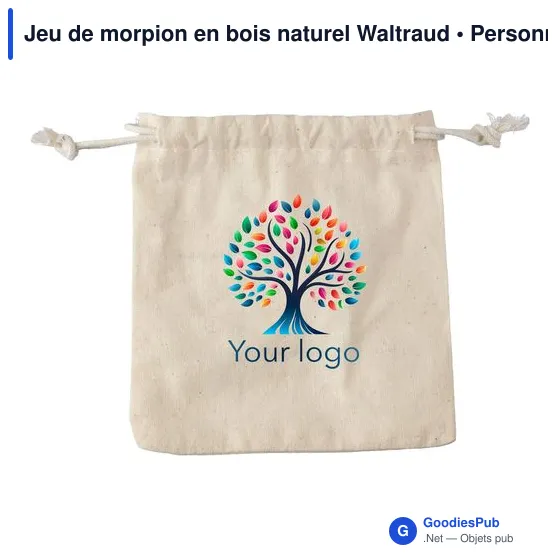 Jeu de morpion en bois personnalisable avec logo - Waltraud - Image 3