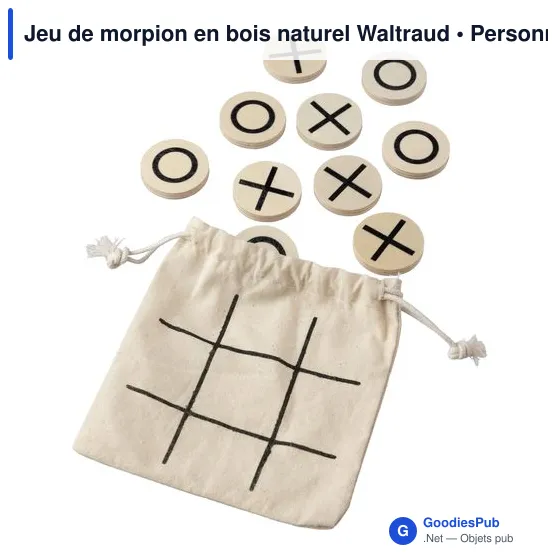 Jeu de morpion en bois personnalisable avec logo - Waltraud - Image 7