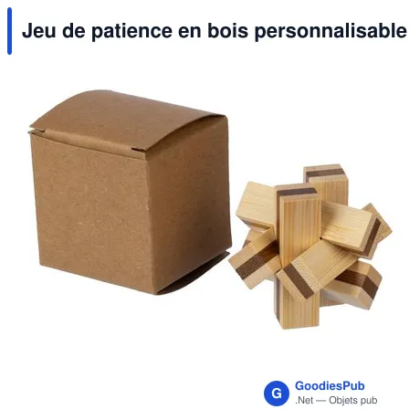 Jeu de patience en bois personnalisable avec logo - Inge