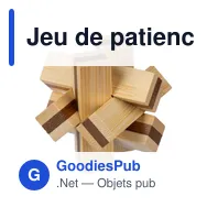 Jeu de patience en bois personnalisable avec logo - Inge - Miniature 2