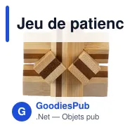 Jeu de patience en bois personnalisable avec logo - Inge - Miniature 3