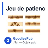 Jeu de patience en bois personnalisable avec logo - Inge - Miniature 5