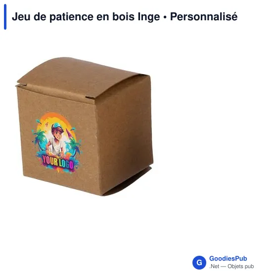 Jeu de patience en bois personnalisable avec logo - Inge - Image 6
