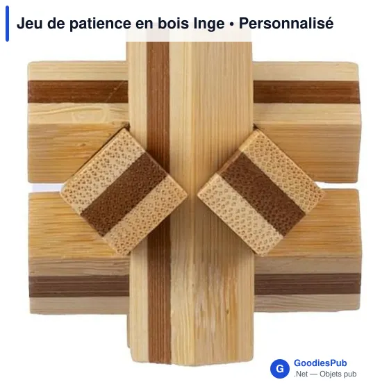 Jeu de patience en bois personnalisable avec logo - Inge - Image 7