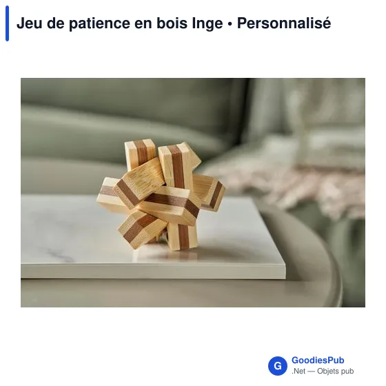 Jeu de patience en bois personnalisable avec logo - Inge - Image 8