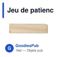 Jeu de patience en bois personnalisable avec logo - Joel - Miniature 1