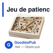 Jeu de patience en bois personnalisable avec logo - Joel - Miniature 2