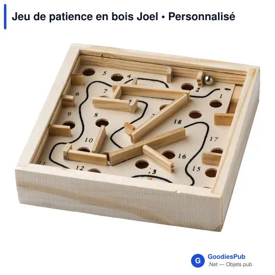 Jeu de patience en bois personnalisable avec logo - Joel - Image 2