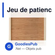 Jeu de patience en bois personnalisable avec logo - Joel - Miniature 3