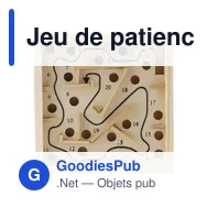 Jeu de patience en bois personnalisable avec logo - Joel - Miniature 4