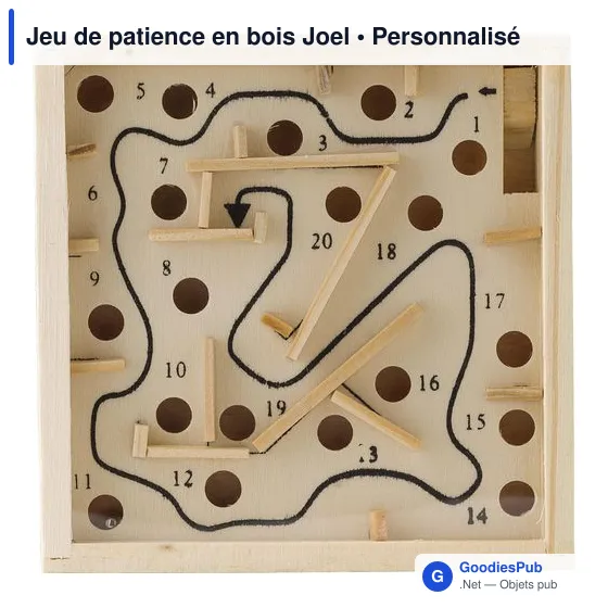 Jeu de patience en bois personnalisable avec logo - Joel - Image 4