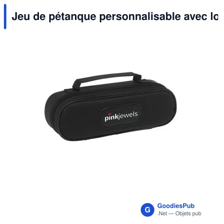 Jeu de pétanque personnalisable avec logo - 3 boules en métal