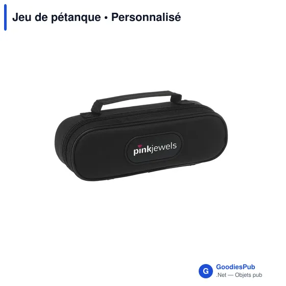 Jeu de pétanque personnalisable avec logo - 3 boules en métal - Image 3