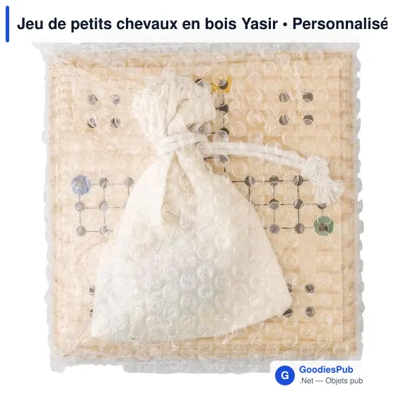 Jeu de petits chevaux en bois personnalisable avec logo - Yasir - Image 7