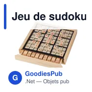 Jeu de sudoku en bois personnalisable avec logo - Christa - Miniature 2